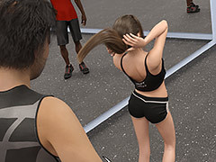 Look how she keeps twerking her ass at..
